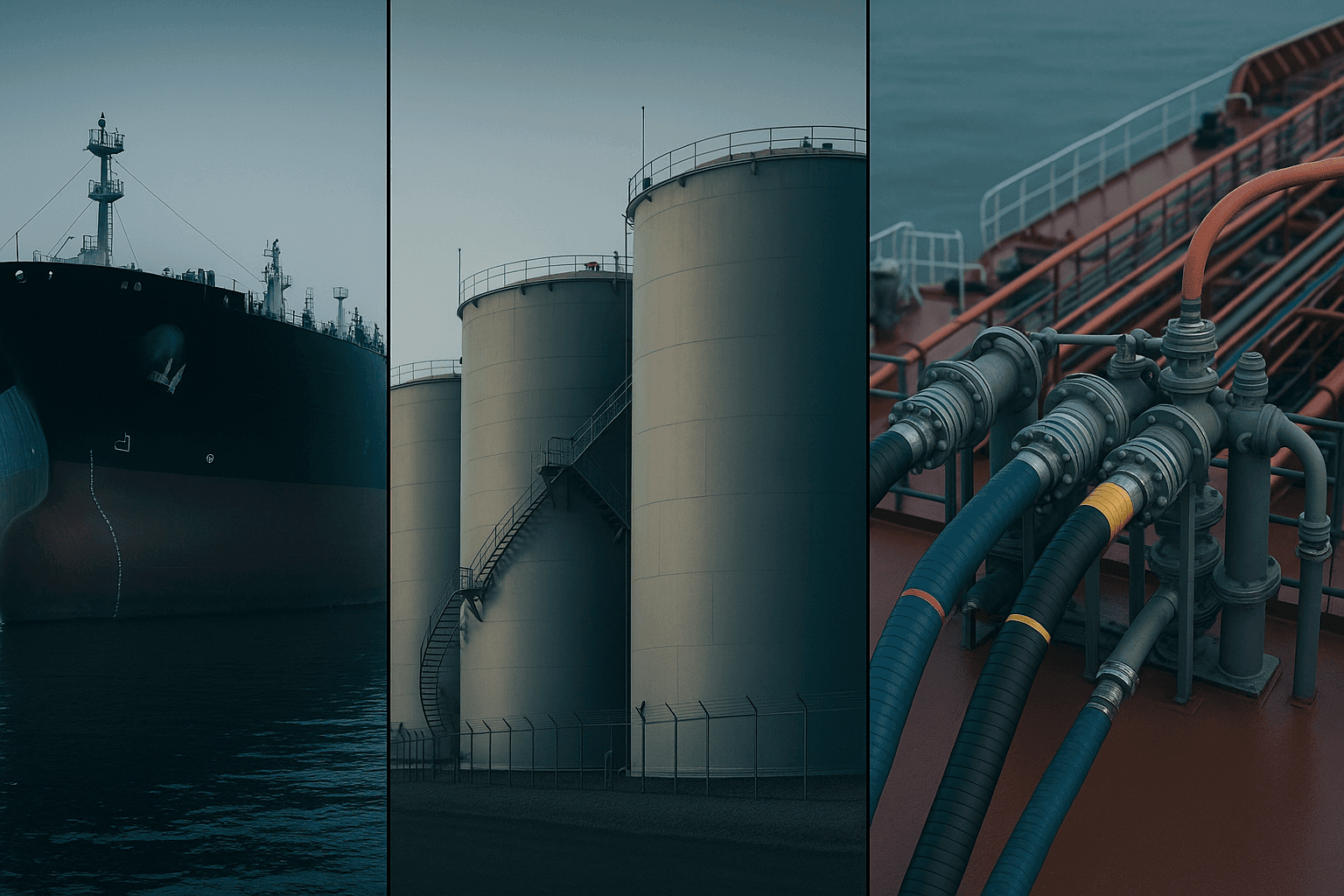 Oil trading & market access illustration